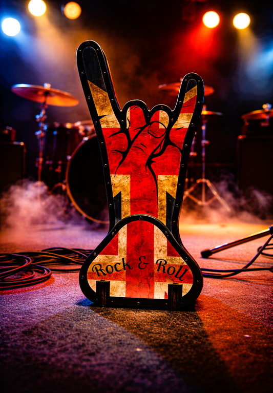Retro Union Jack Guitar stand