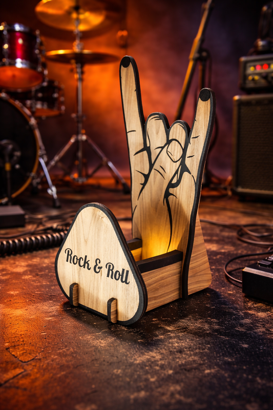 Wooden Effect Guitar Stand